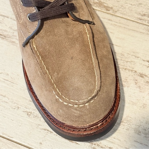 Allen Edmonds Carter Moc Toe Weatherproof Boot 8D Brown Suede Lace Up New $495 main image 4